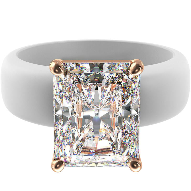 🔥Buy 1 Get 1 Free🔥 LOVILDS Silicone Ring – Emerald Cut CZ | Patent-Pending Design