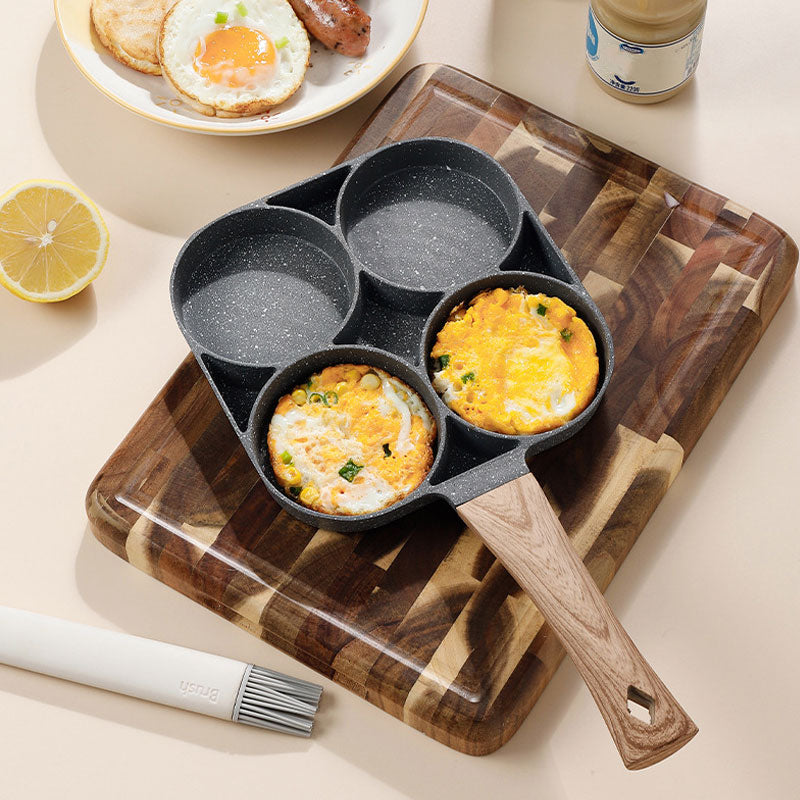 4-in-1 Nonstick Frying Pan: Ideal for Eggs, Bacon, and Burgers