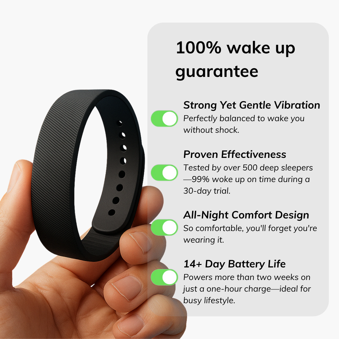 Smart Watch Bracelet With Vibrating Alarm Clock