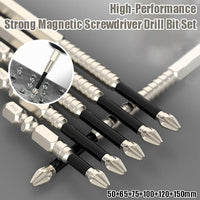 High-Magnetic Screwdriver Drill Bit Set (6Pcs)
