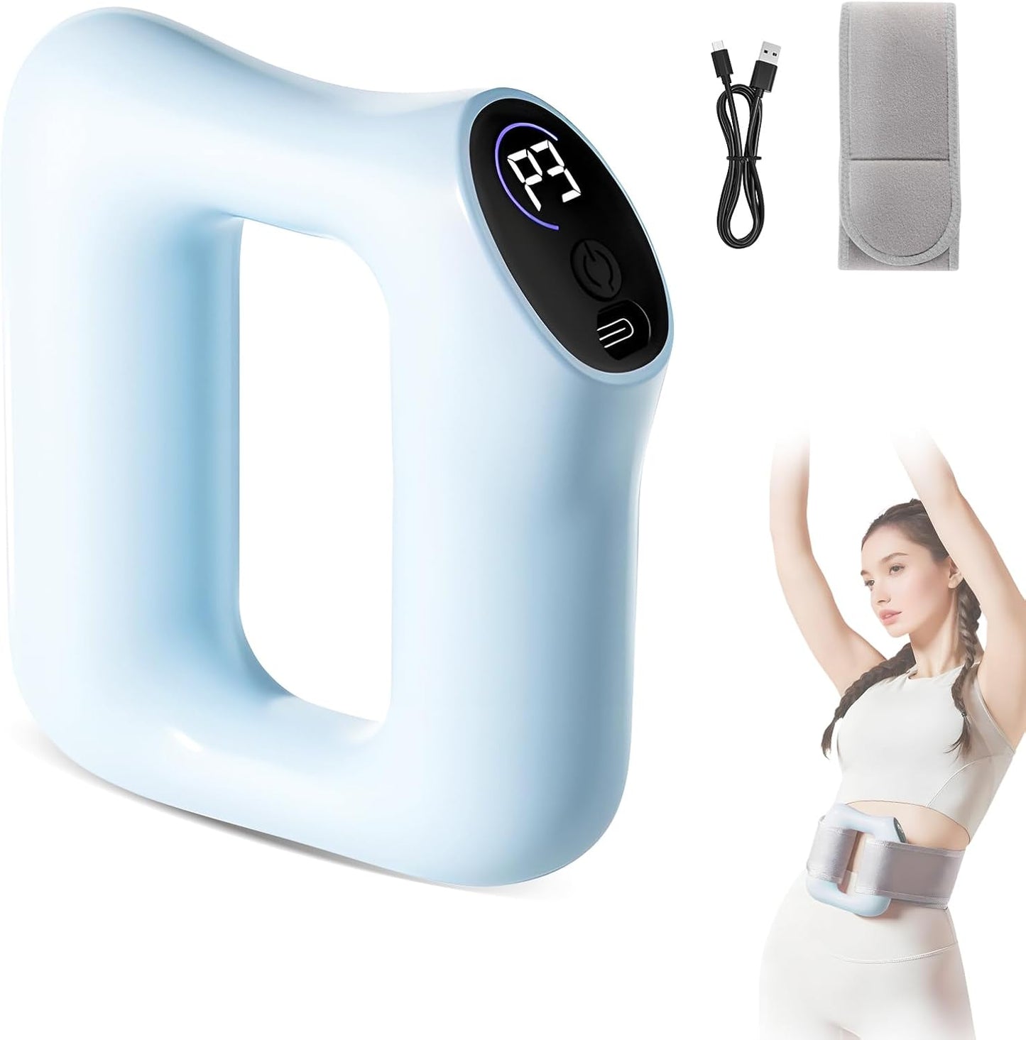 Zaho™ 360° Deep Tissue Fascia Ring: Hands-Free Recovery & Fat-Burning
