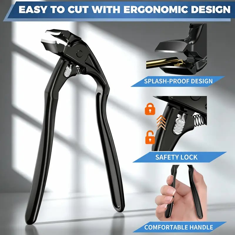 Black Curved Nail Clipper – Ergonomic & Easy for Seniors