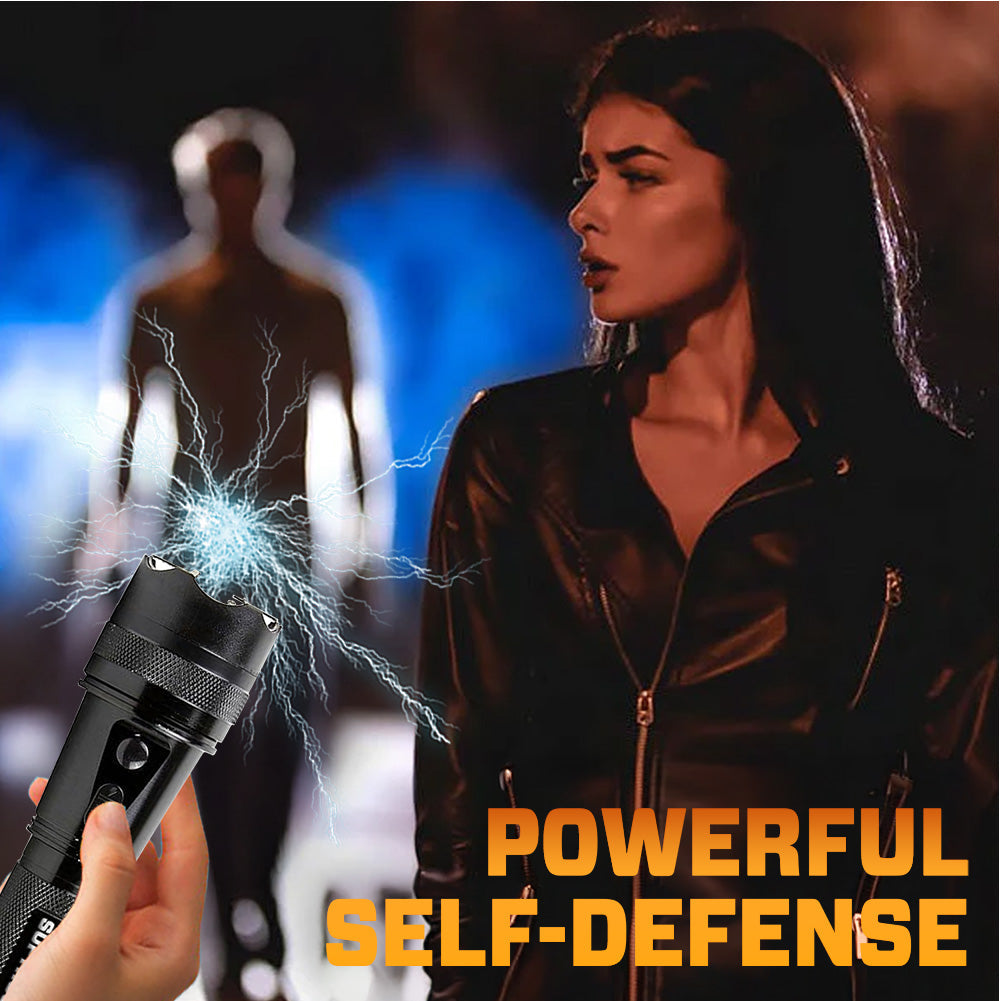 ZAHO™ VoltGuard X95 Tactical Stun Flashlight ⚡ Light in Dark, Power in Danger