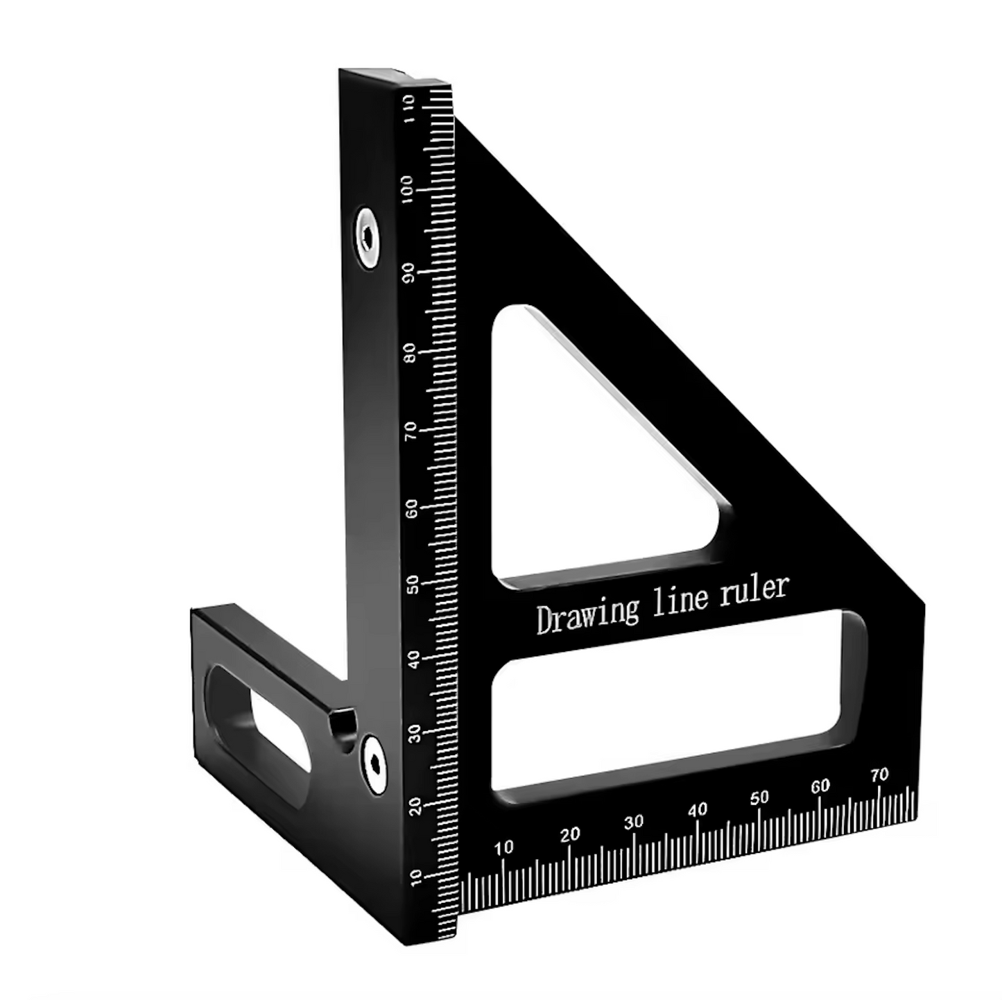 three dimensional multi angle measuring ruler