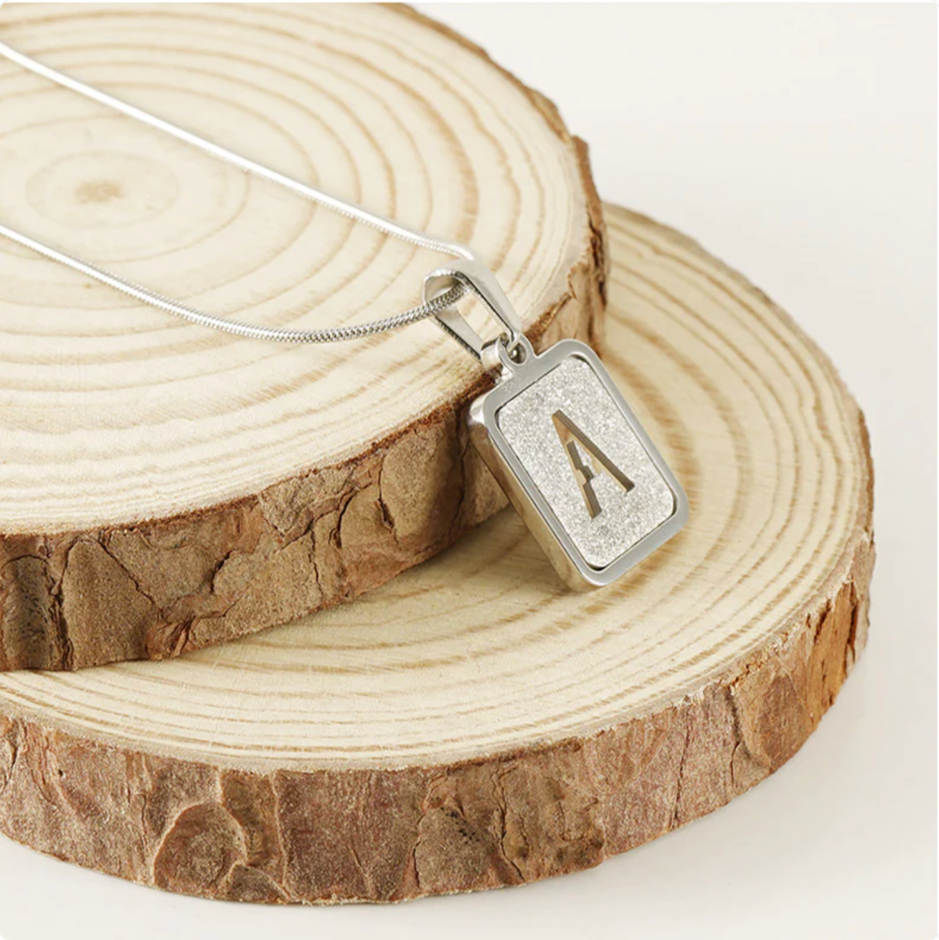 Alphabet Square Necklace