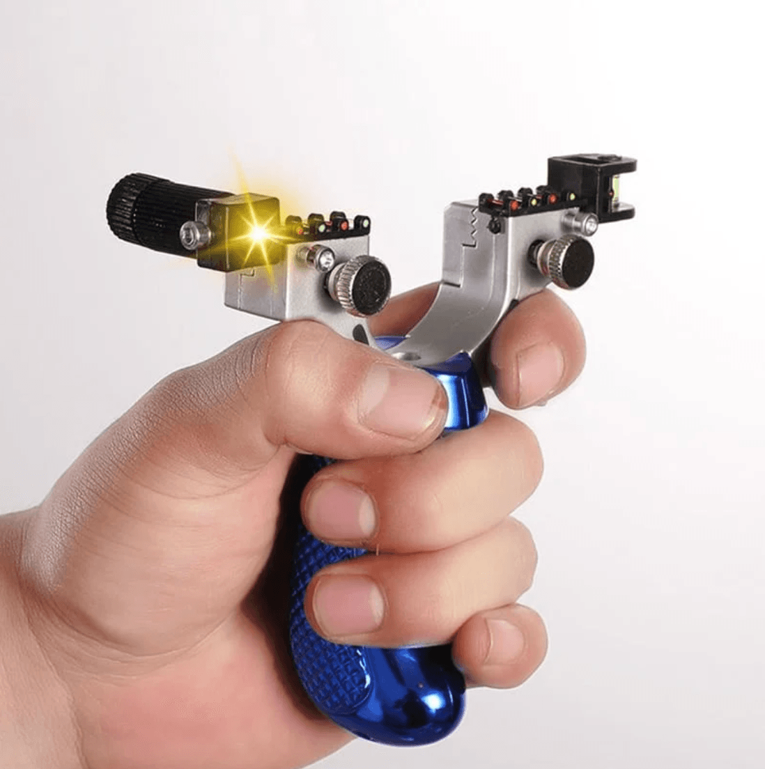 Precision Aiming High Power Laser Slingshot