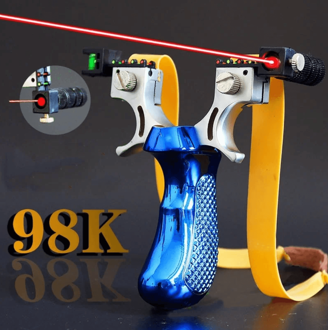 Precision Aiming High Power Laser Slingshot