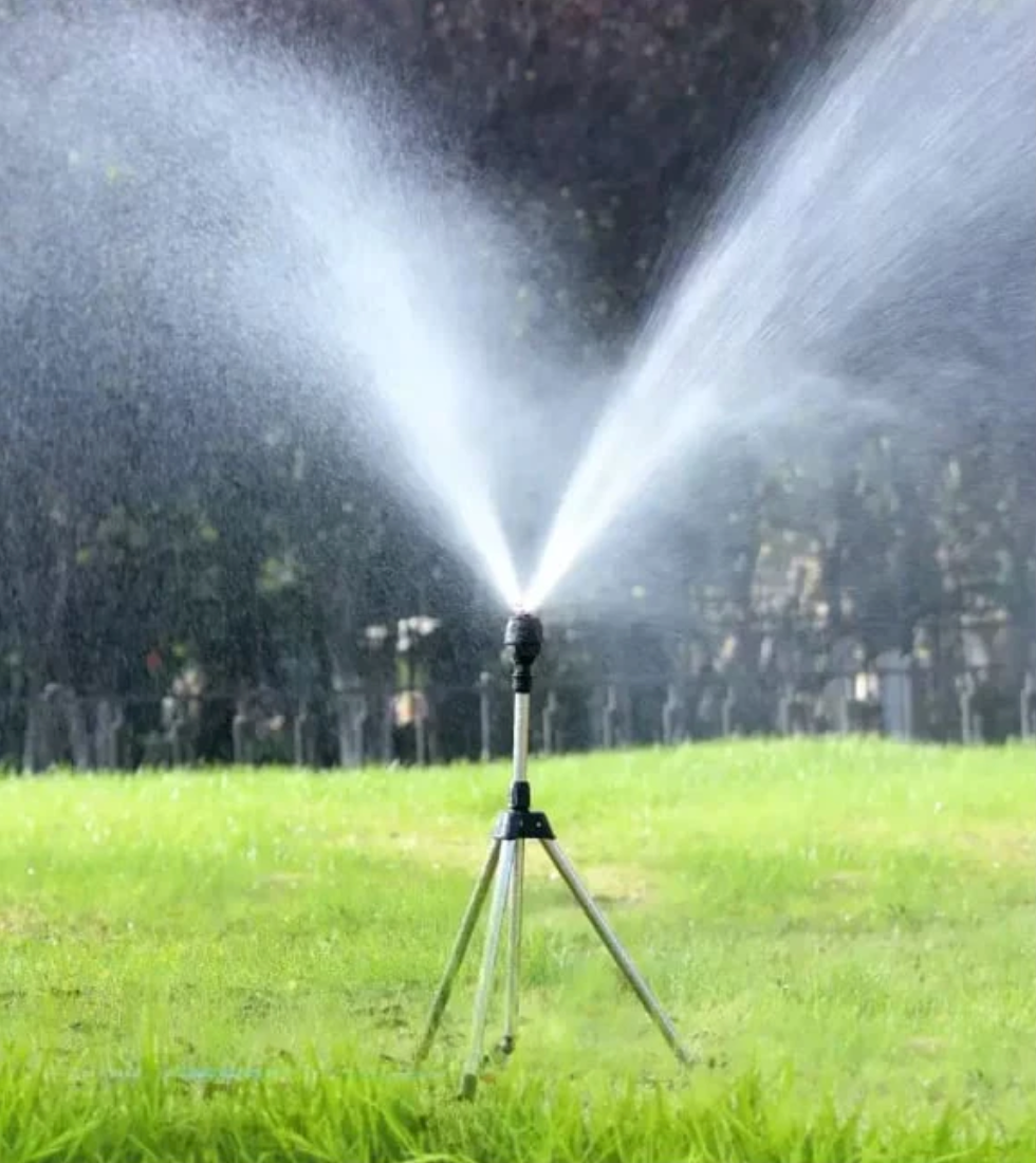 Stainless Steel Rotary Irrigation Tripod Telescopic Support Sprinkler