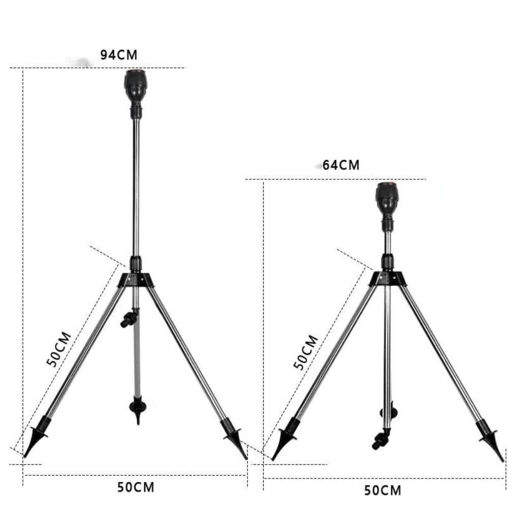 Stainless Steel Rotary Irrigation Tripod Telescopic Support Sprinkler