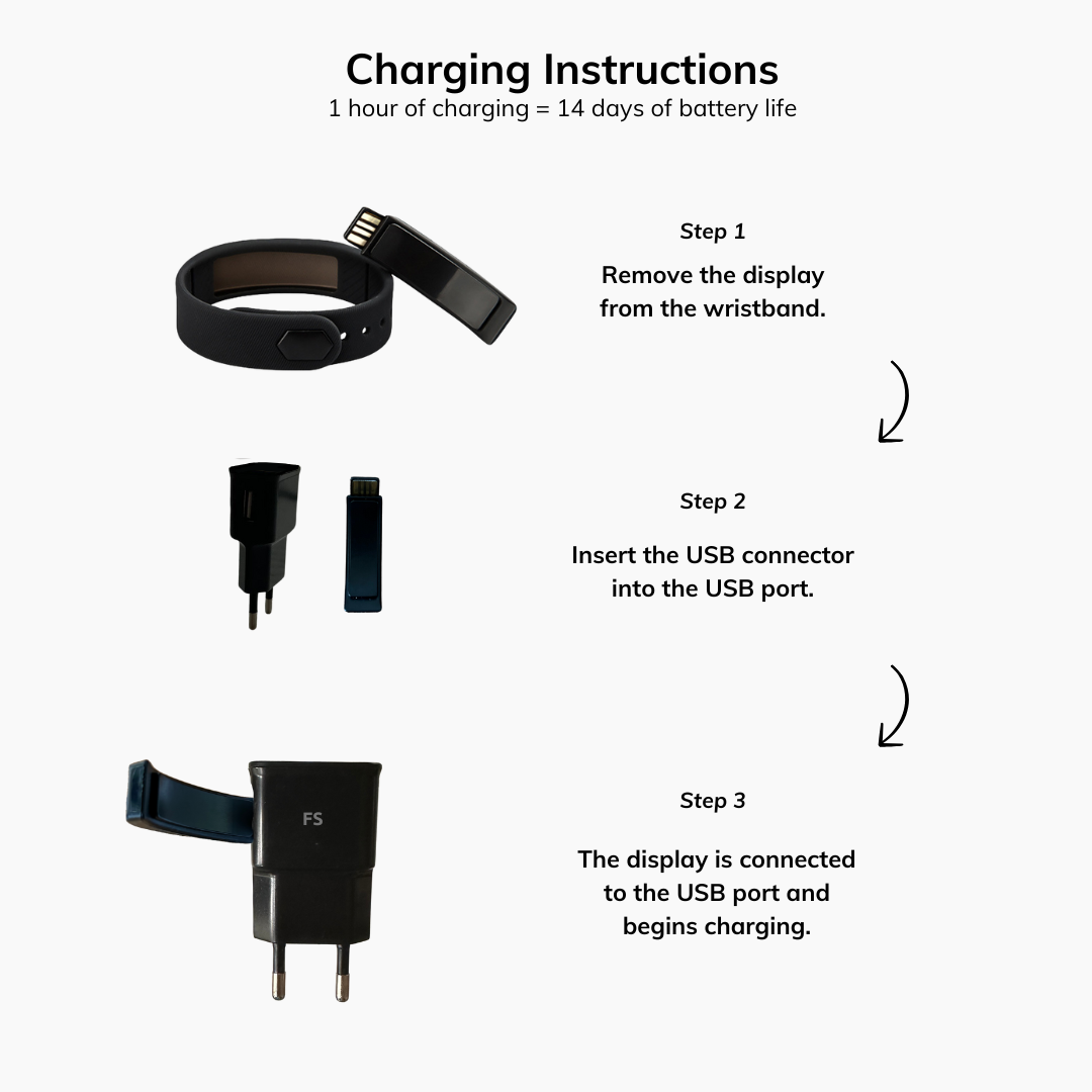 Smart Watch Bracelet With Vibrating Alarm Clock