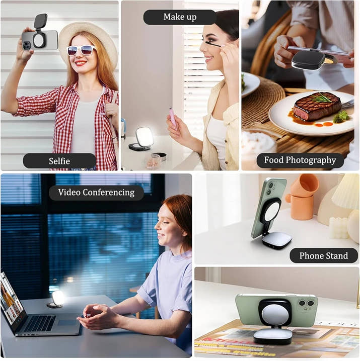 Magnetic Selfie Light & Mirror™