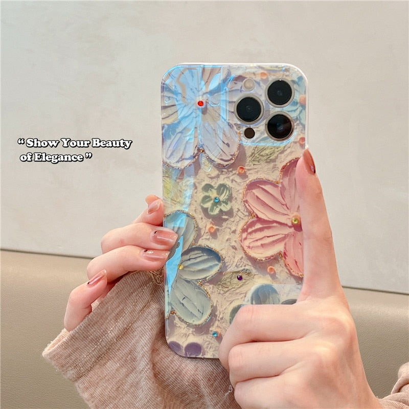 Oil Painting Flower iPhone Series Phone Case