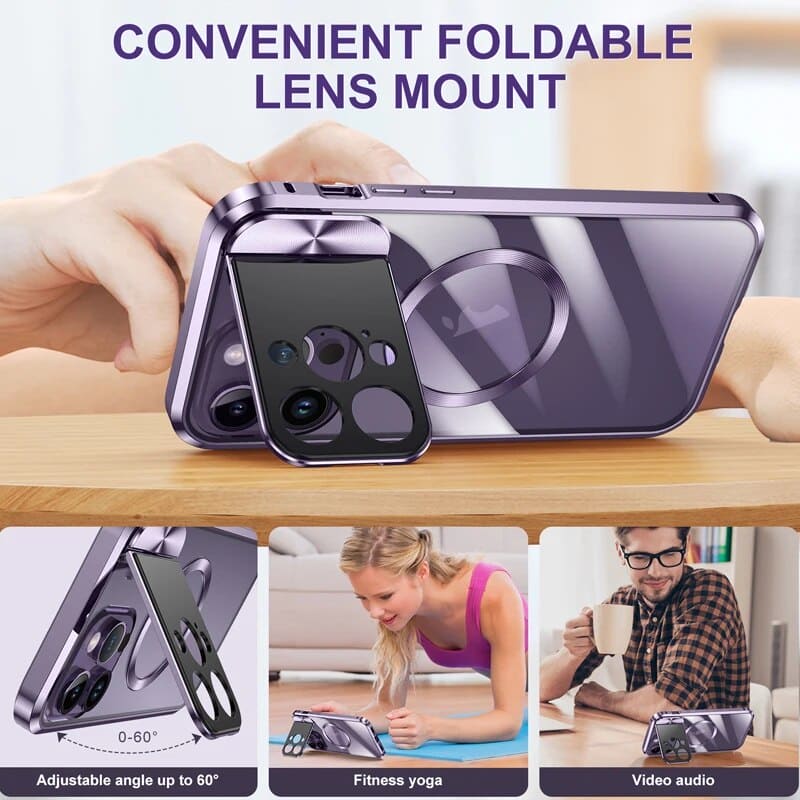 Magnetic Invisible Holder Case Camera Lens Protection Support Magsafe