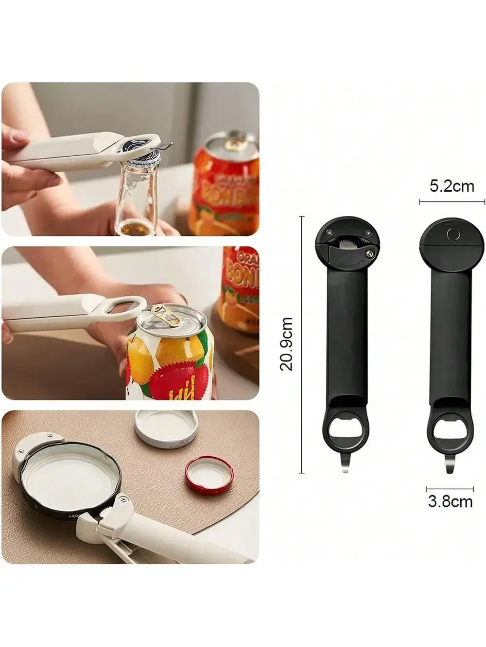Multifunctional Magnetic Can Opener