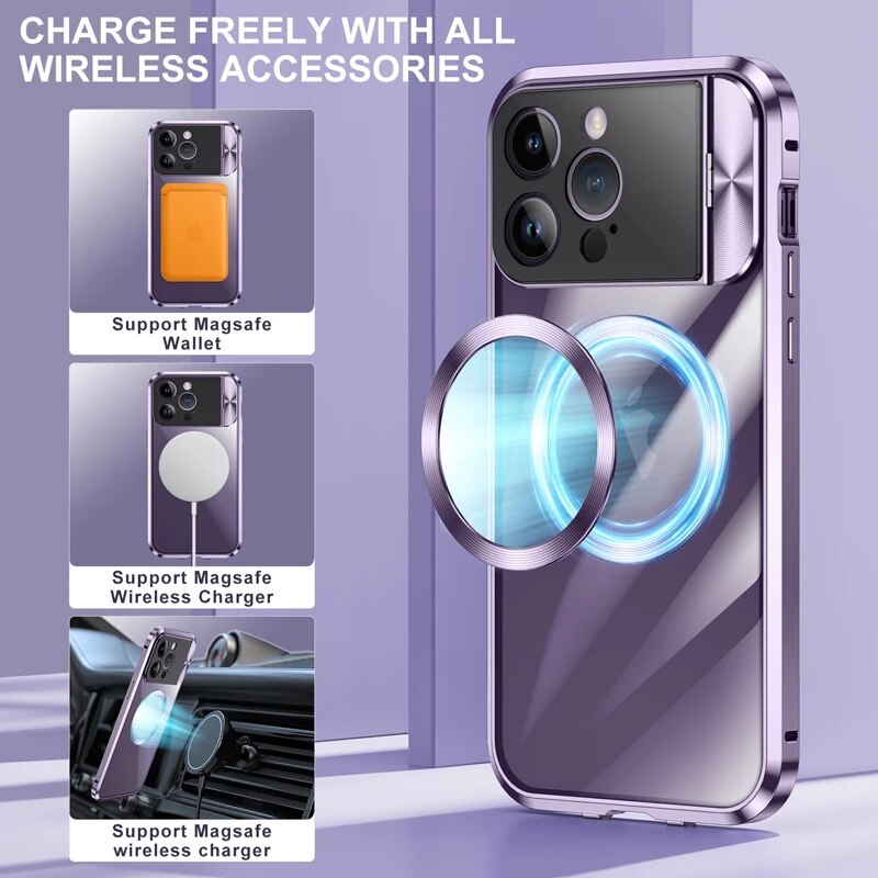 Magnetic Invisible Holder Case Camera Lens Protection Support Magsafe