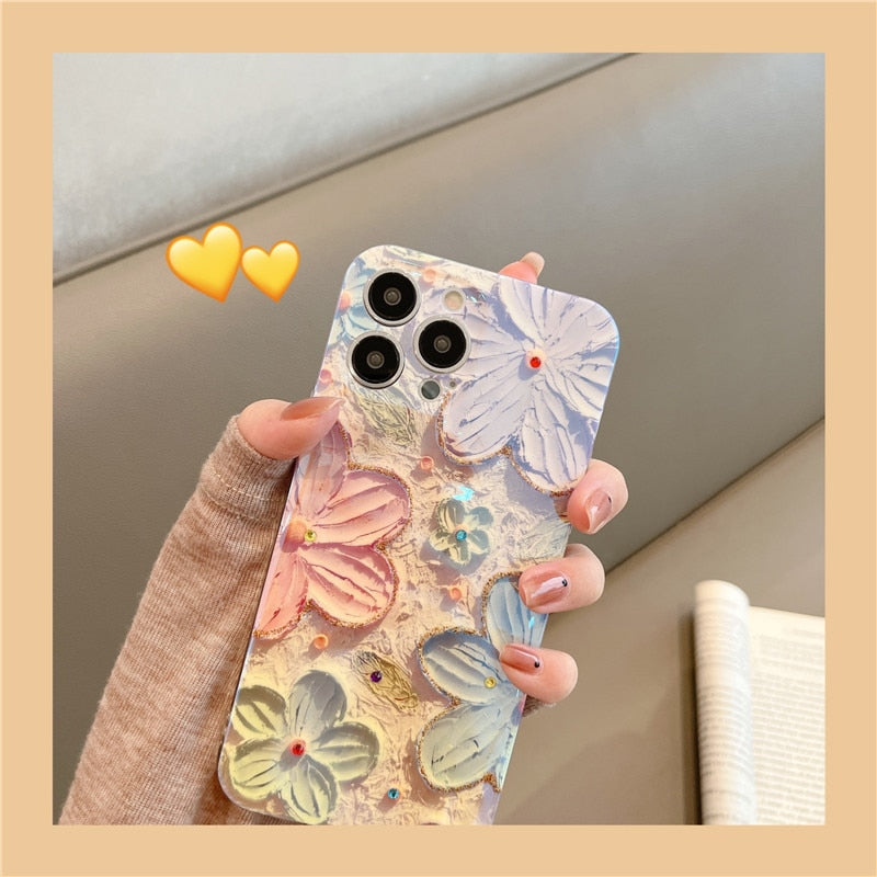 Oil Painting Flower iPhone Series Phone Case
