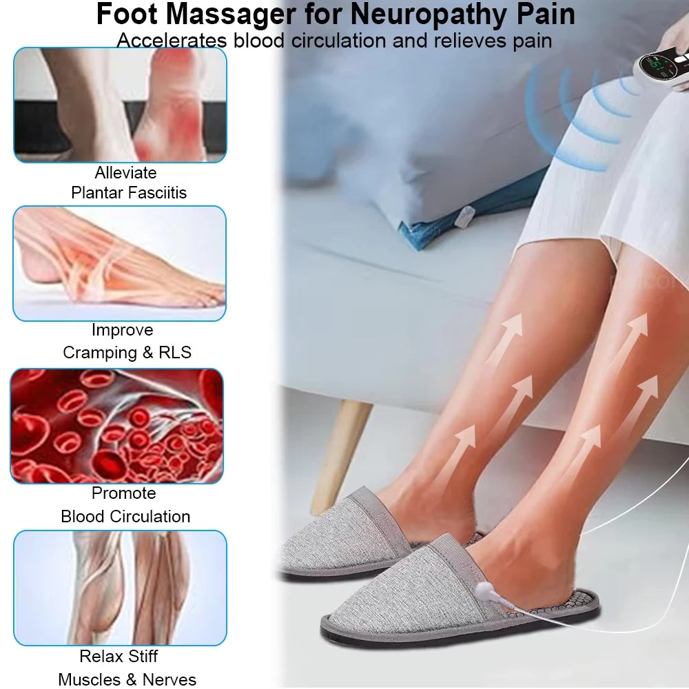 Chaussons masseurs électriques pour pieds