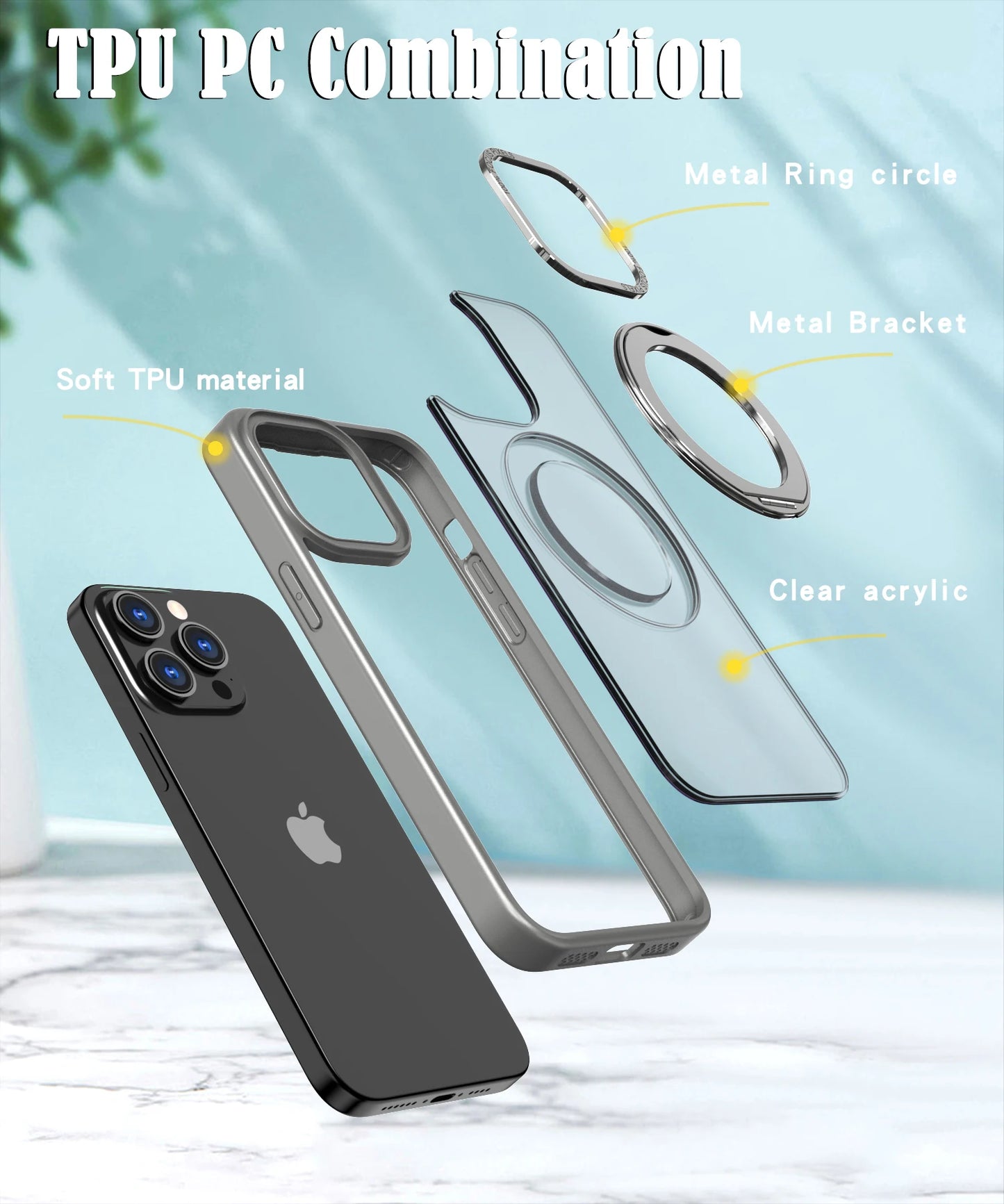 Ostand R Magsafe Case with 360° Rotated Stand