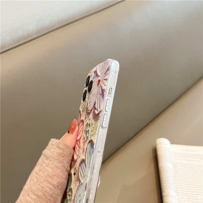 Oil Painting Flower iPhone Series Phone Case