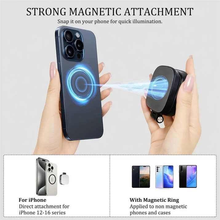 Magnetic Selfie Light & Mirror™