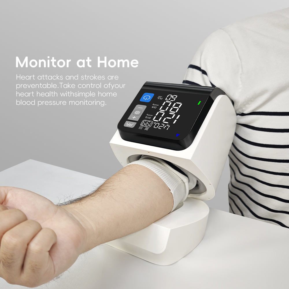 Monitor your heart health easily at home with one-touch accuracy and comfort.