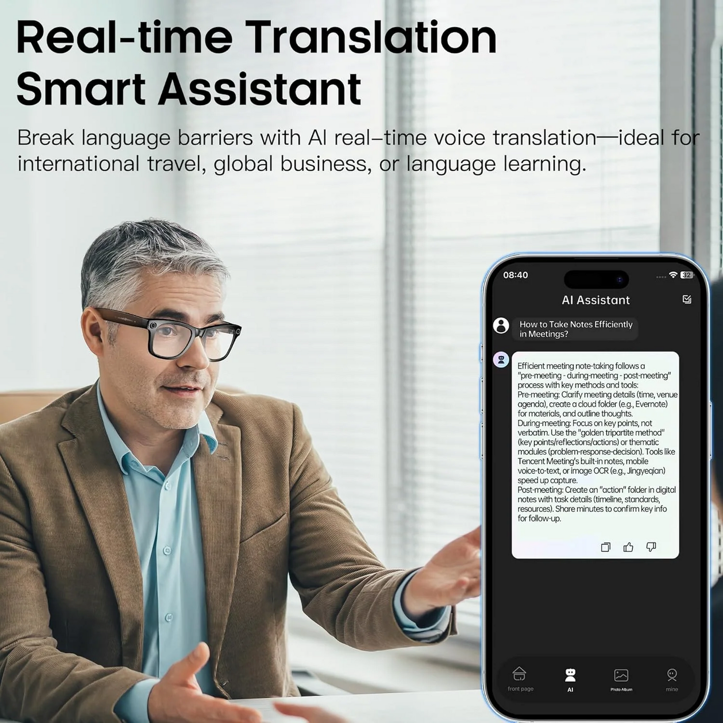 Zaho AI Slimme Zonnebril 2026