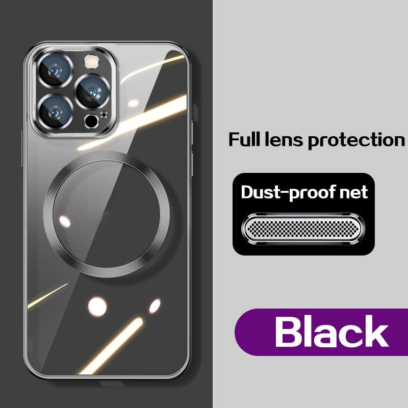 Electroplating Wireless Magnetic Charging All-Inclusive Lens iPhone Case
