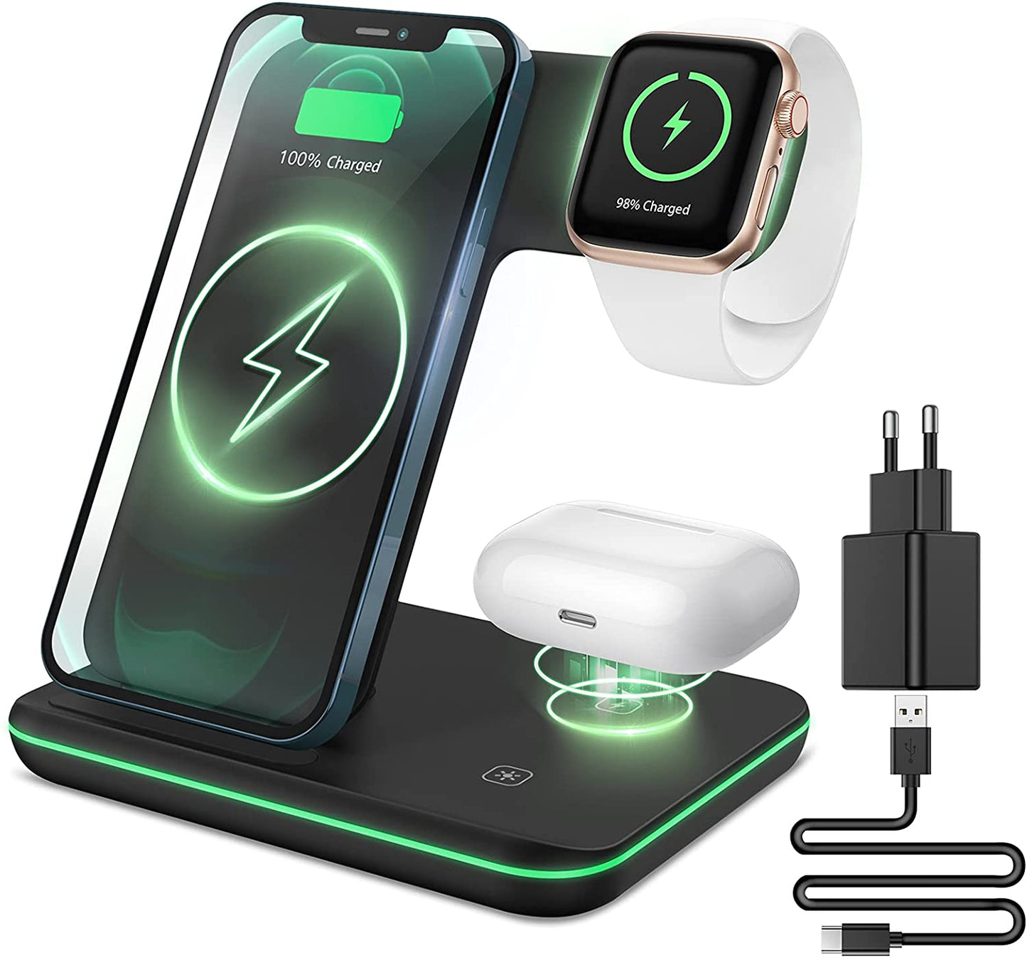 3 in 1 Wireless Charging Station