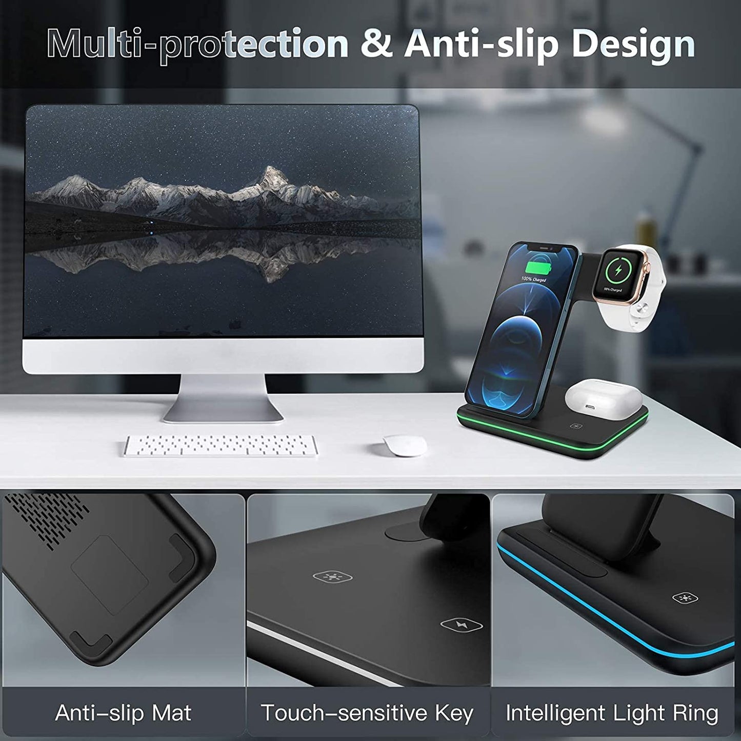 3 in 1 Wireless Charging Station