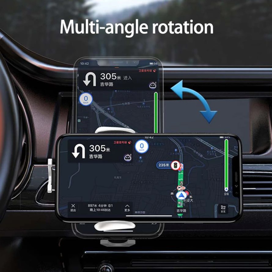 Universal Car Phone Holder & Super Fast Wireless 15W Qi Charge
