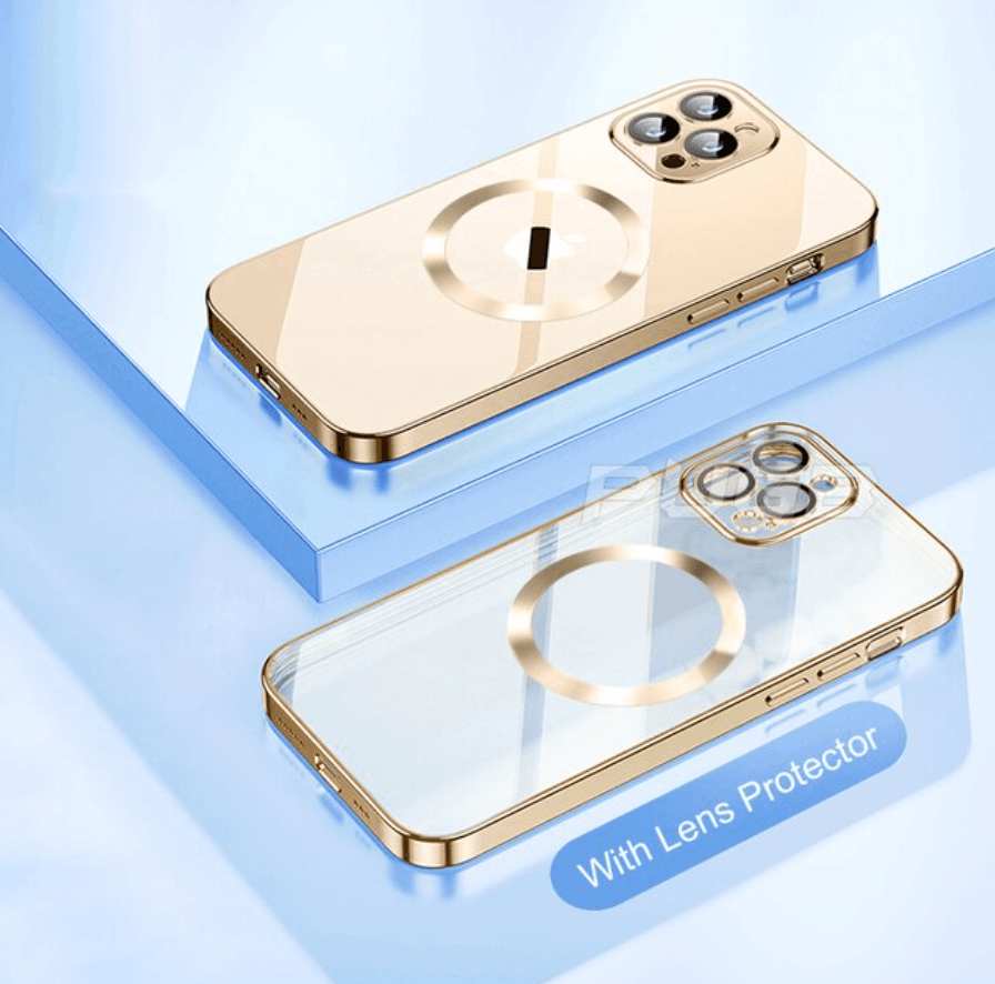 Electroplated Glass Lens Cover iphone Case