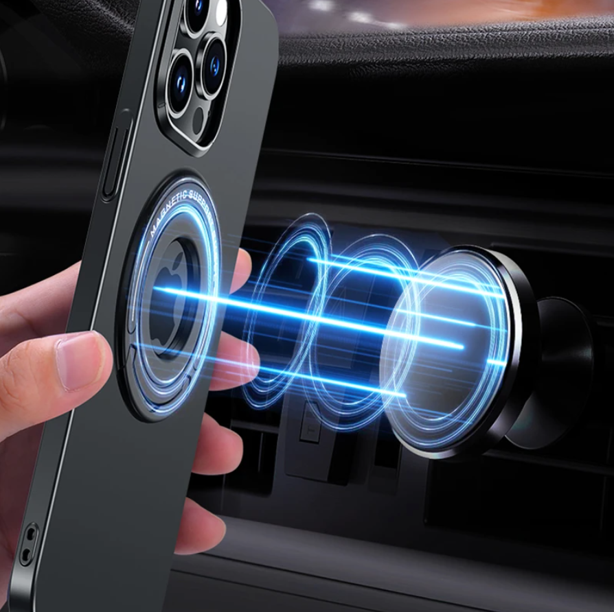 Magnetic Metal Stand Case For iphone