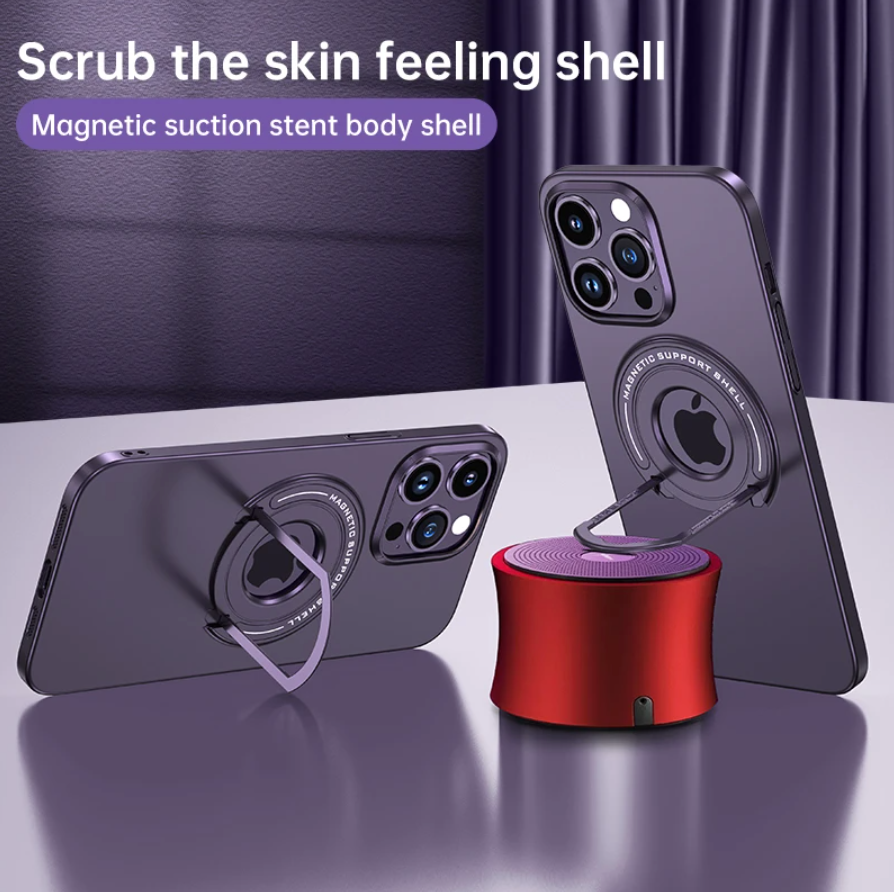 Magnetic Metal Stand Case For iphone