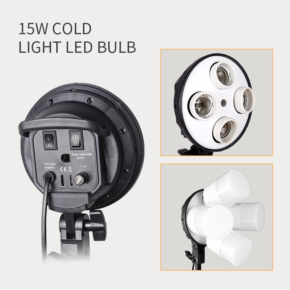 4 in 1 E27 Base Socket Light Lamp Bulb Holder Adapter