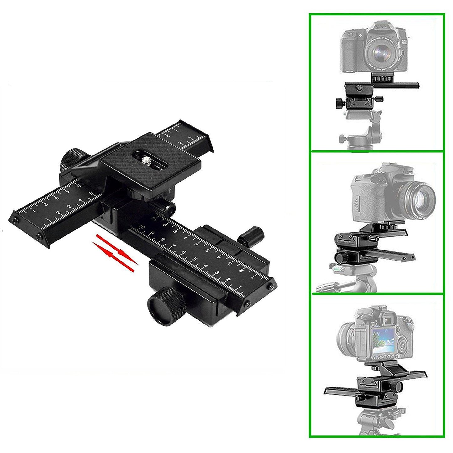 ZAHO™ 4 Way Macro Focusing Rail Slider