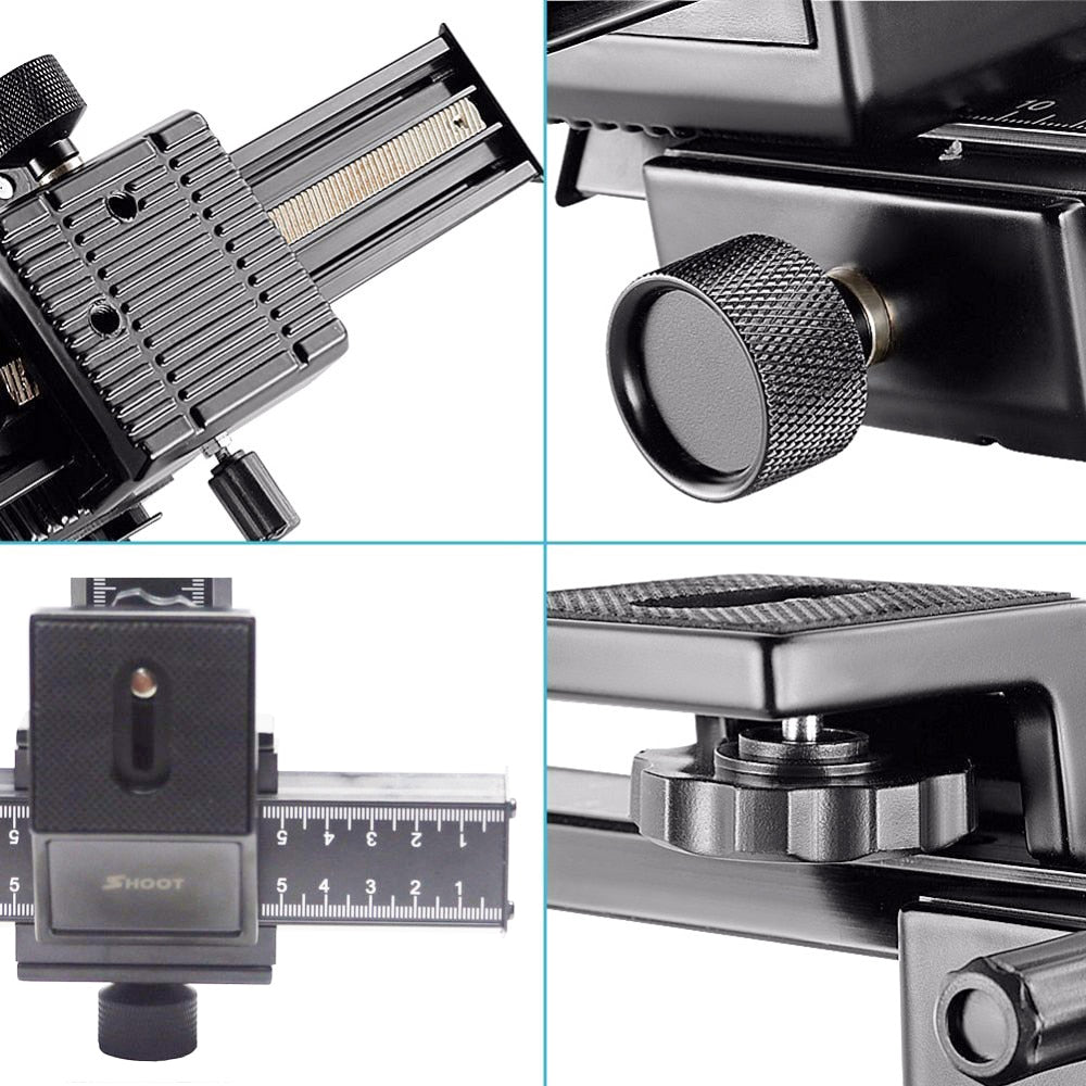 ZAHO™ 4 Way Macro Focusing Rail Slider