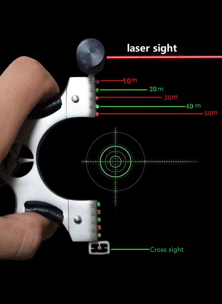 Slingshot with Laser Sight for Aiming