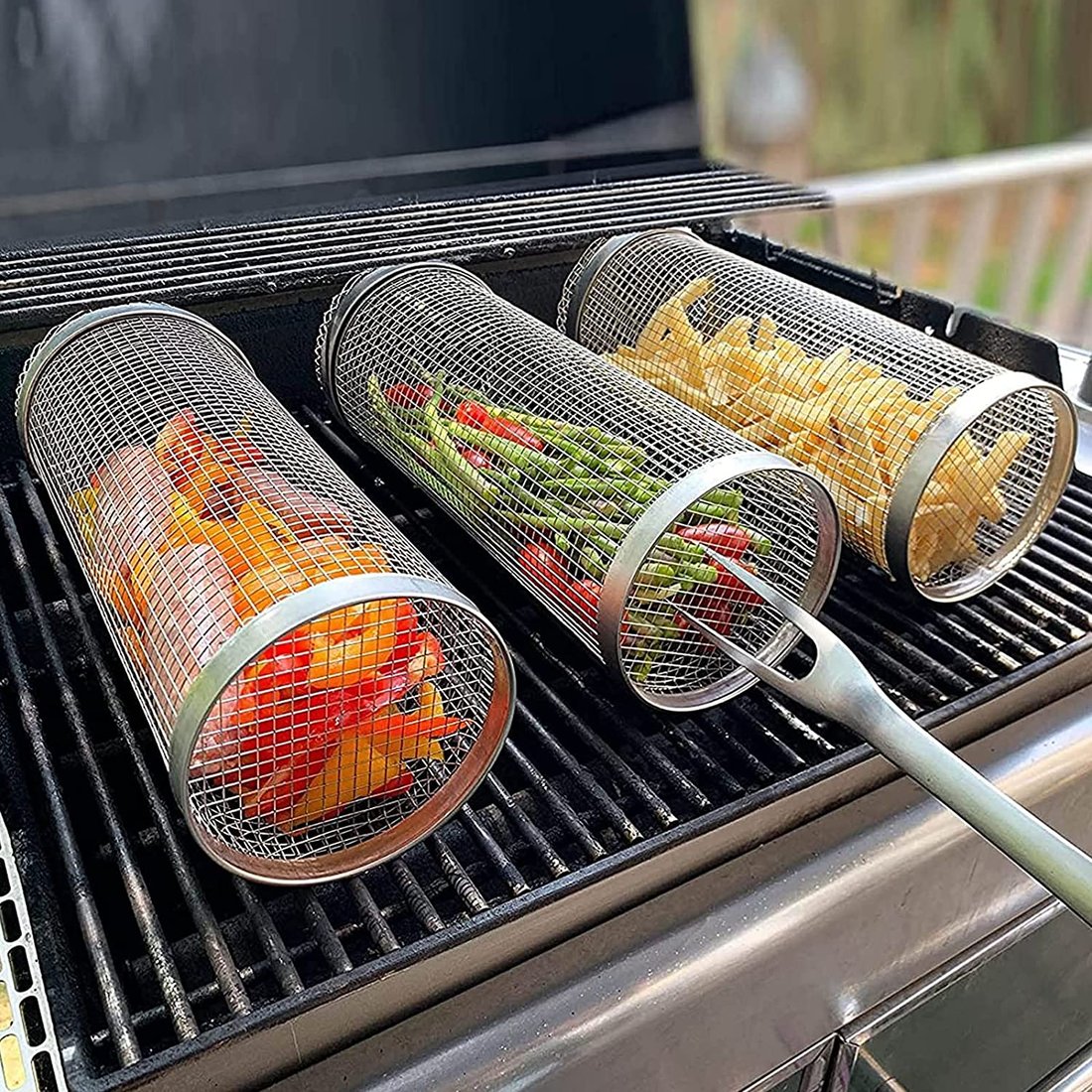 🔥49% OFF🔥Rolling Grilling Basket