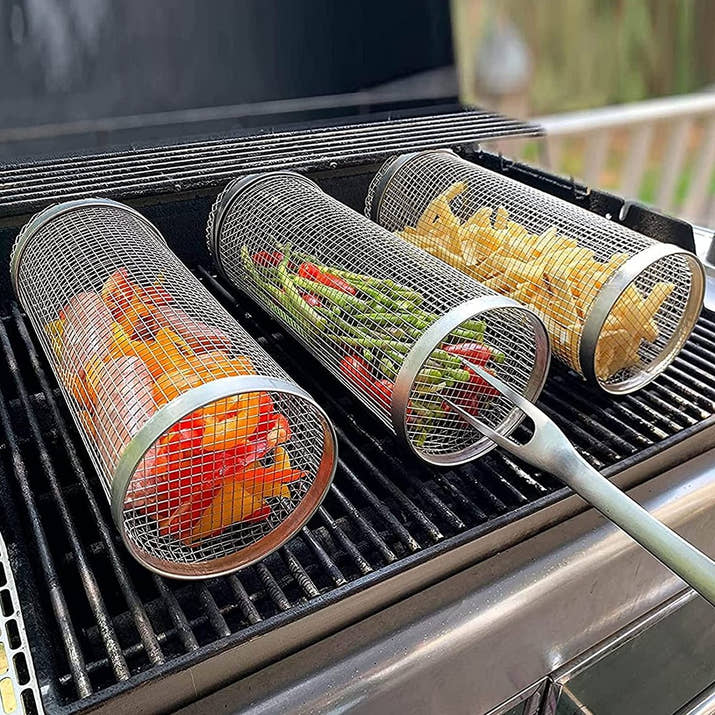 🔥49% OFF🔥Rolling Grilling Basket