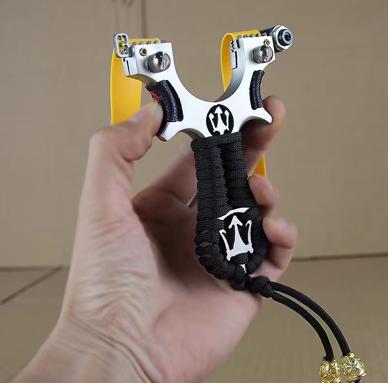 Slingshot with Laser Sight for Aiming