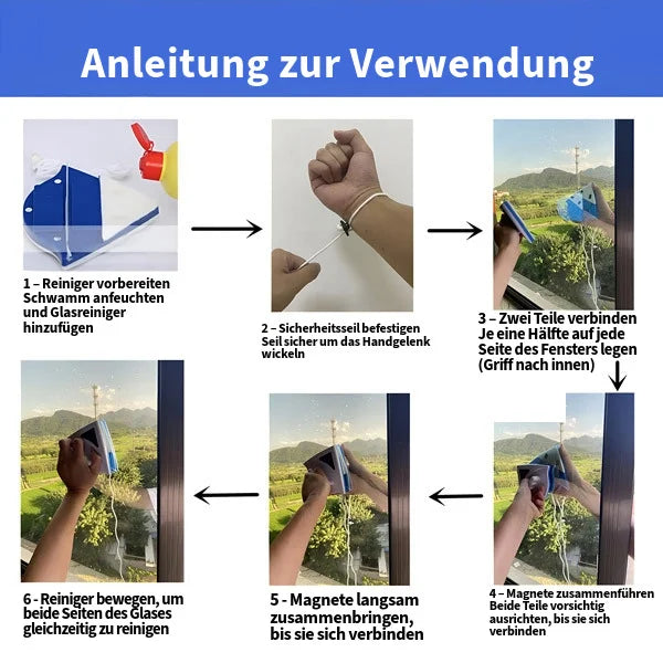 Zaho™ Moeiteloos Ramen- en Glasreiniging zonder Strepen