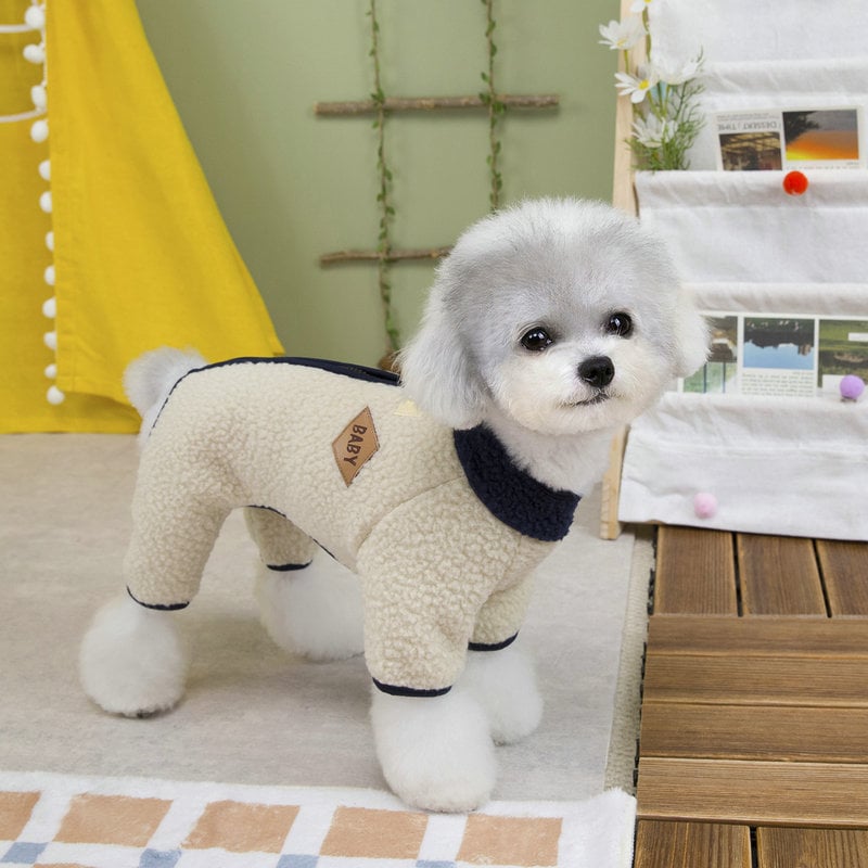 🐶 Winter Dog Jumpsuit Coat with Back Zipper