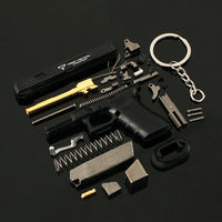 1:3 Alloy Hand Gun Model Metal Keychain