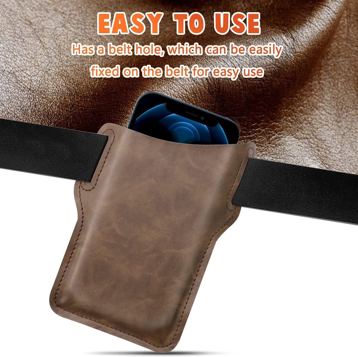 Universal Leather Case Waist - Suitable for all phones