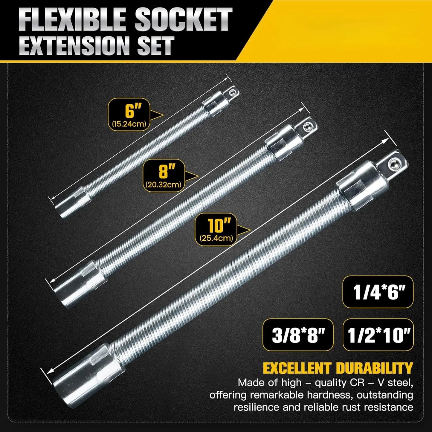ZAHO™ Flexible Socket Extension Bar Set