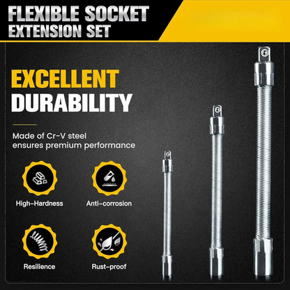 ZAHO™ Flexible Socket Extension Bar Set