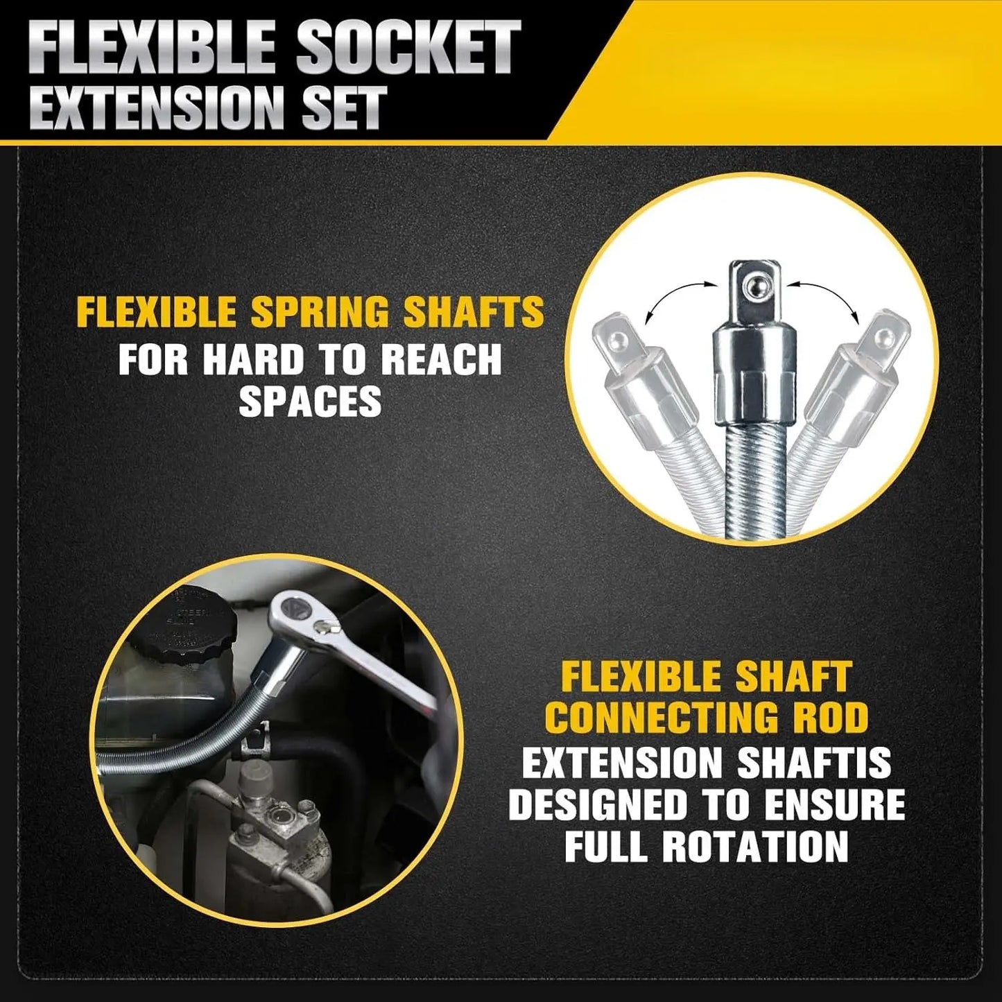 ZAHO™ Flexible Socket Extension Bar Set