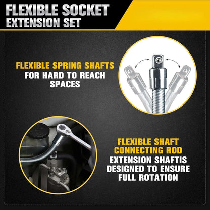 ZAHO™ Flexible Socket Extension Bar Set