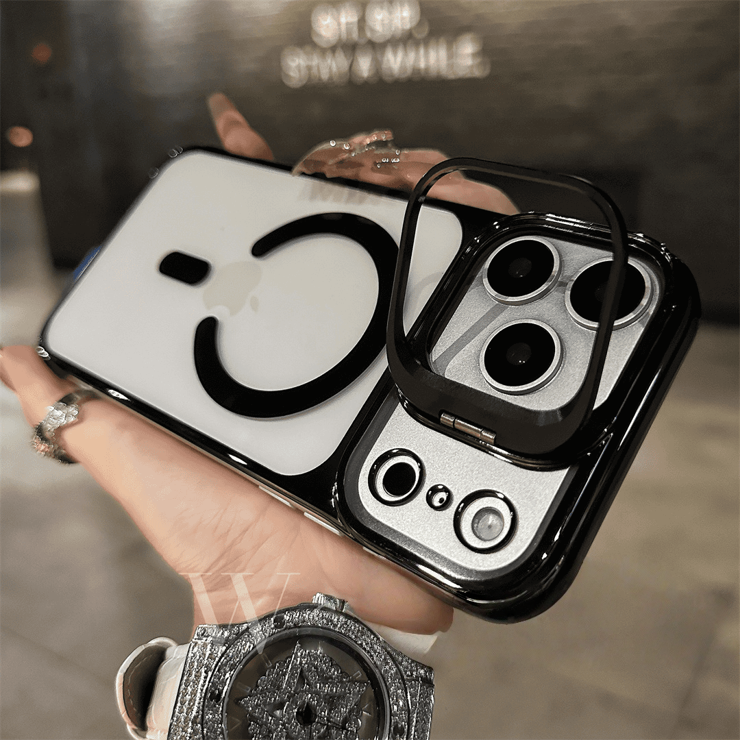 Magnetic Borderless Case with Built-in Lens Holder