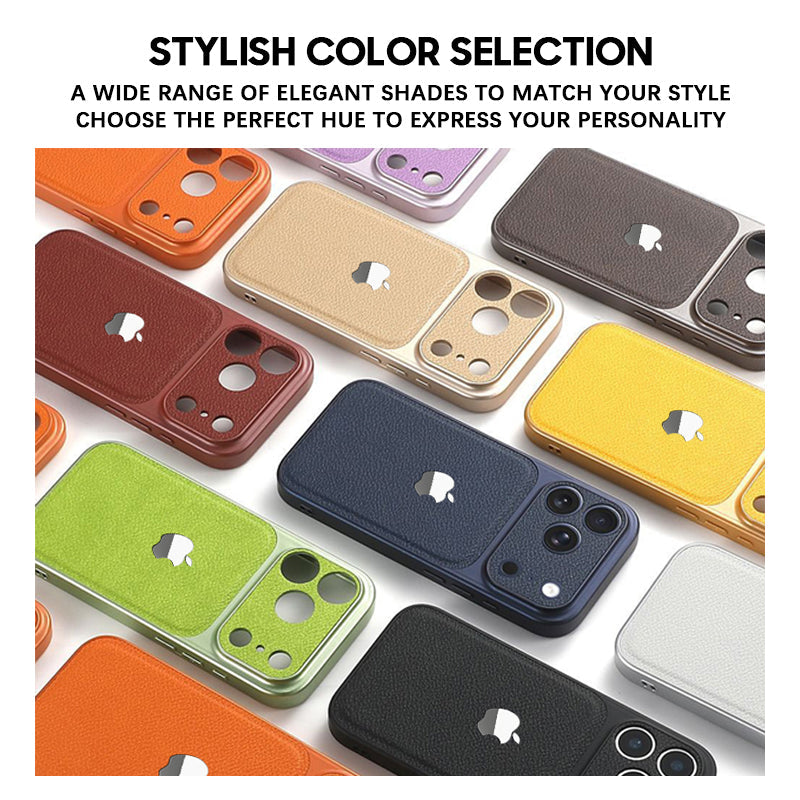 iPhone leren hoes met textuur